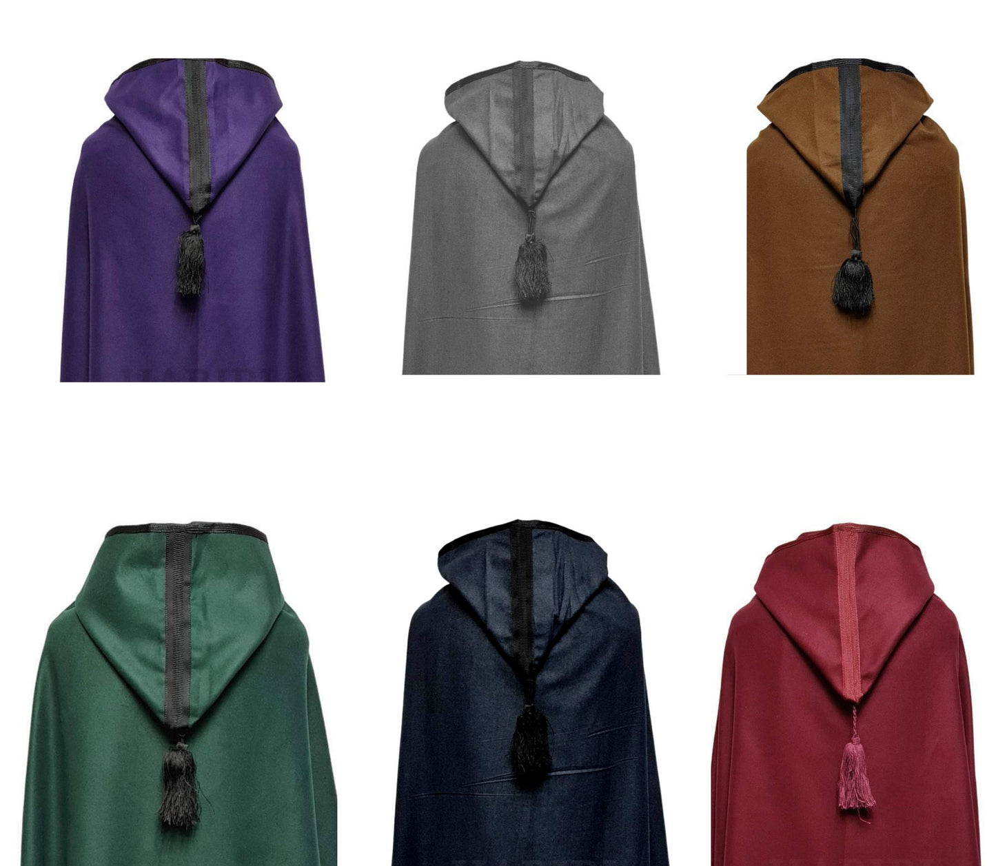 Hooded winter cloak with hood