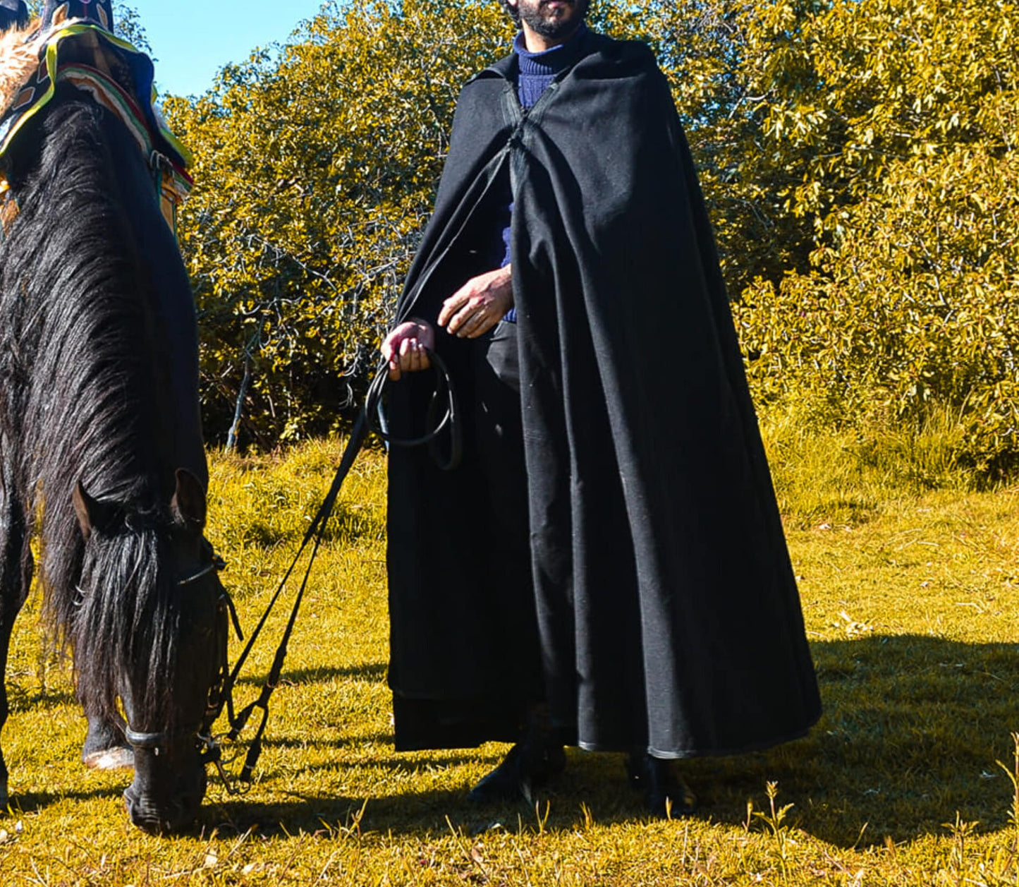 hooded winter cloak