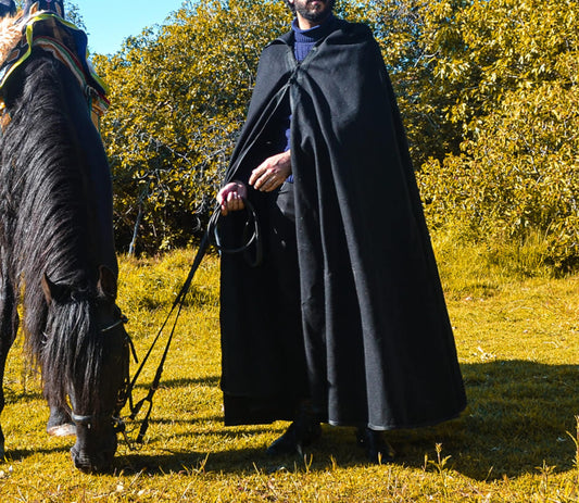 hooded winter cloak