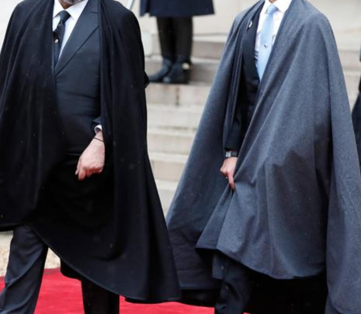 Hooded winter cloak with hood