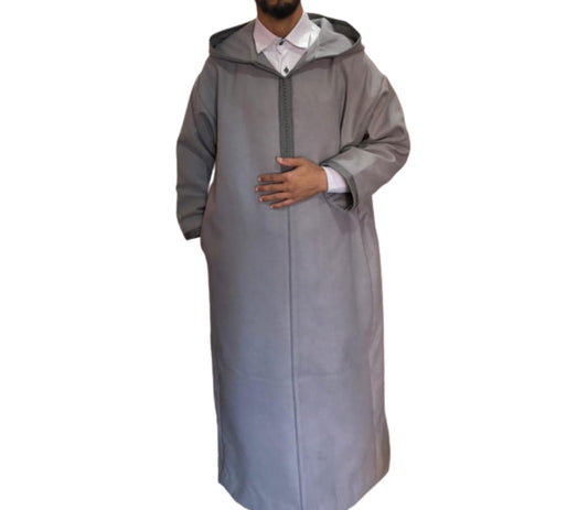 winter hooded thobe for men