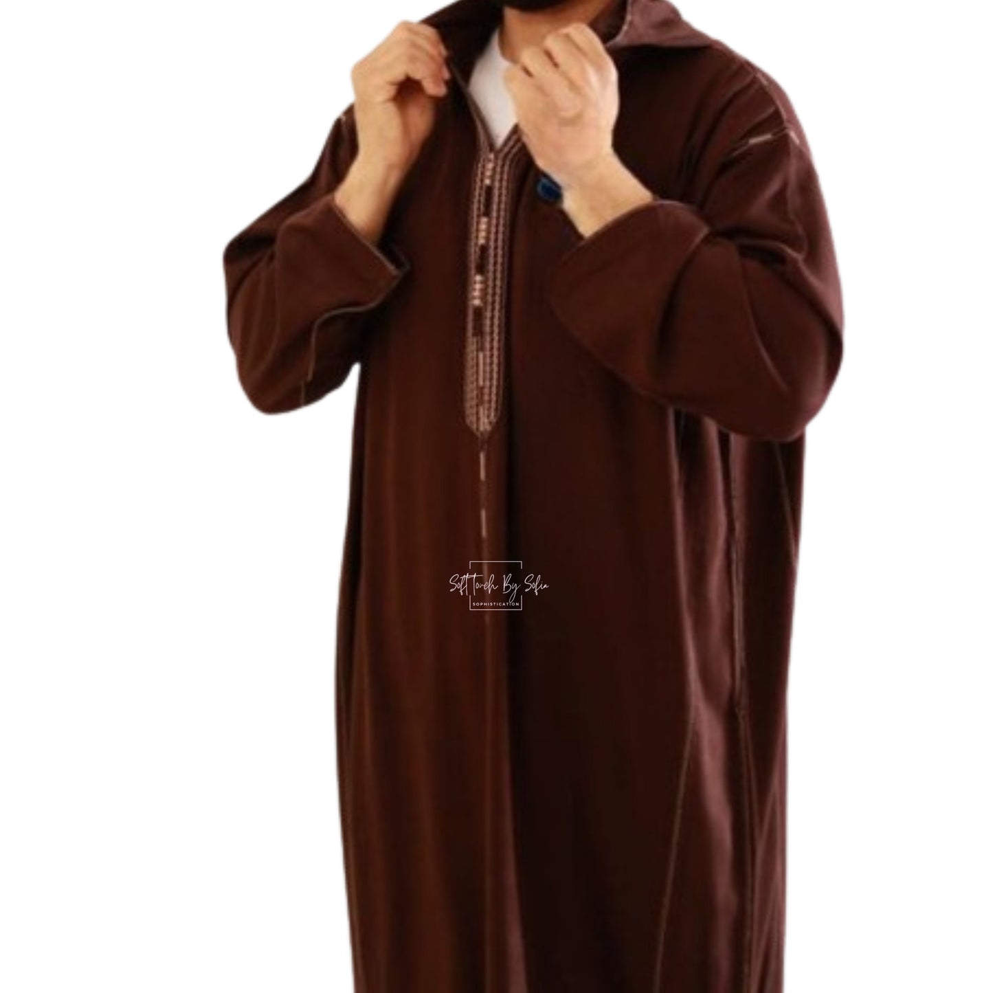 winter hooded thobe for men