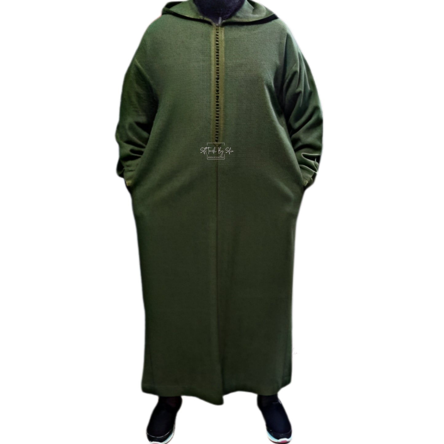 winter hooded thobe for men