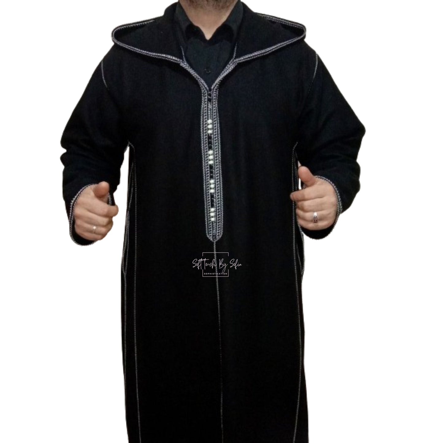 Men's Moroccan Wool Djellaba