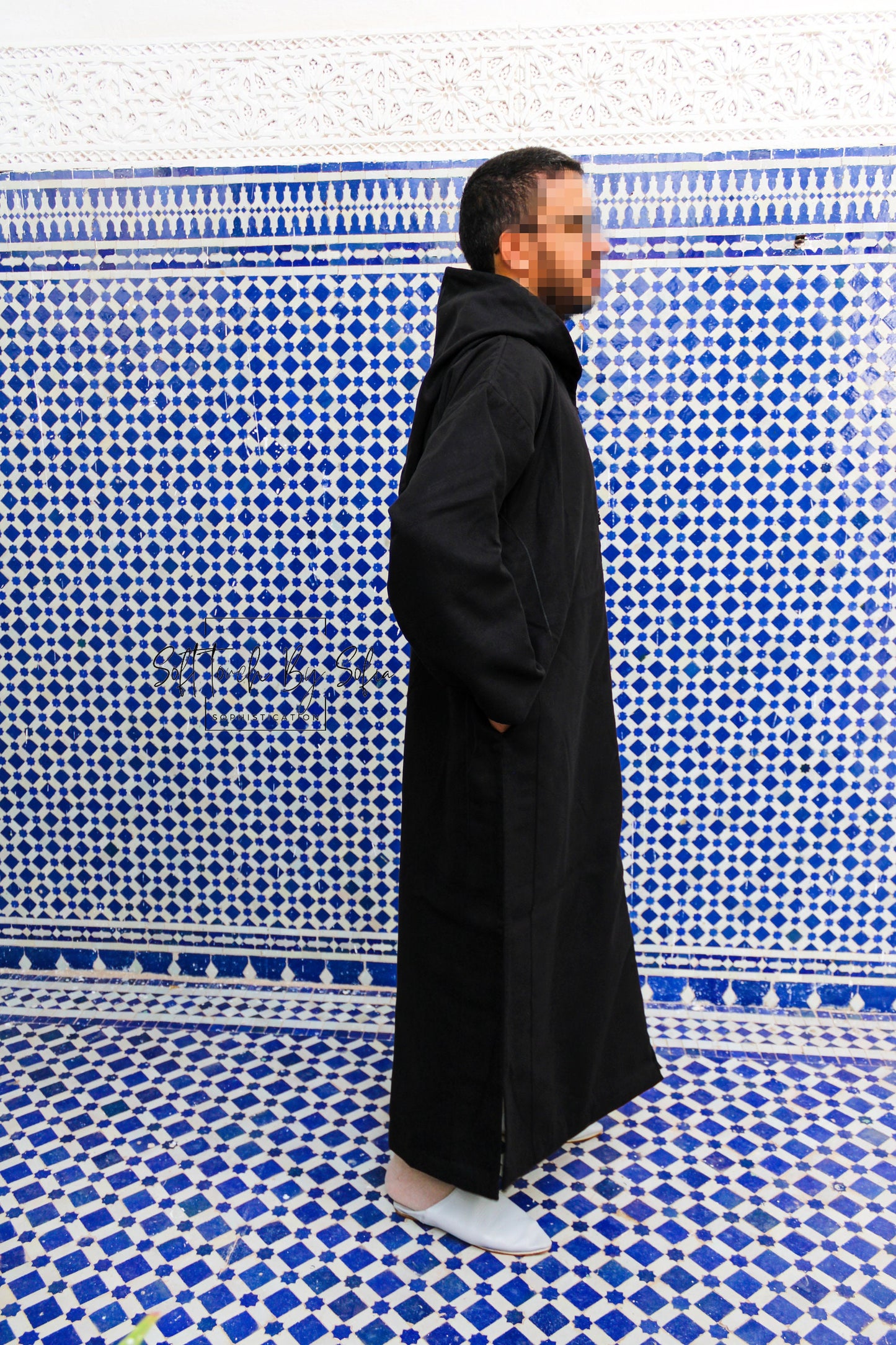 Moroccan Wool Hooded Thobe