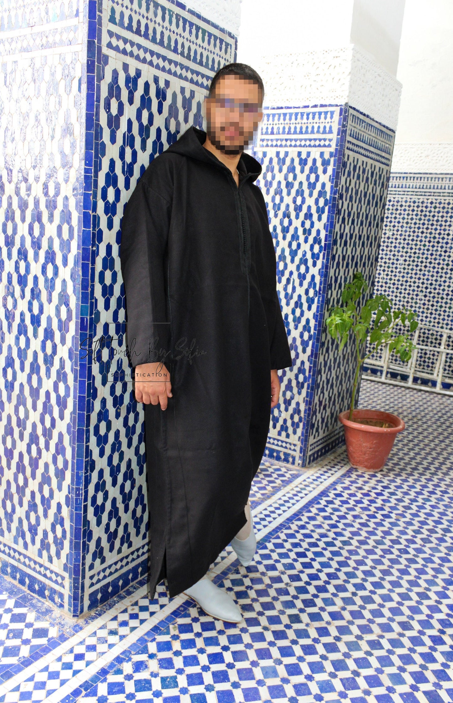 Moroccan Wool Hooded Thobe