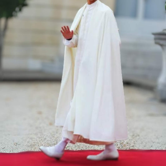 White Linen claok with hood
