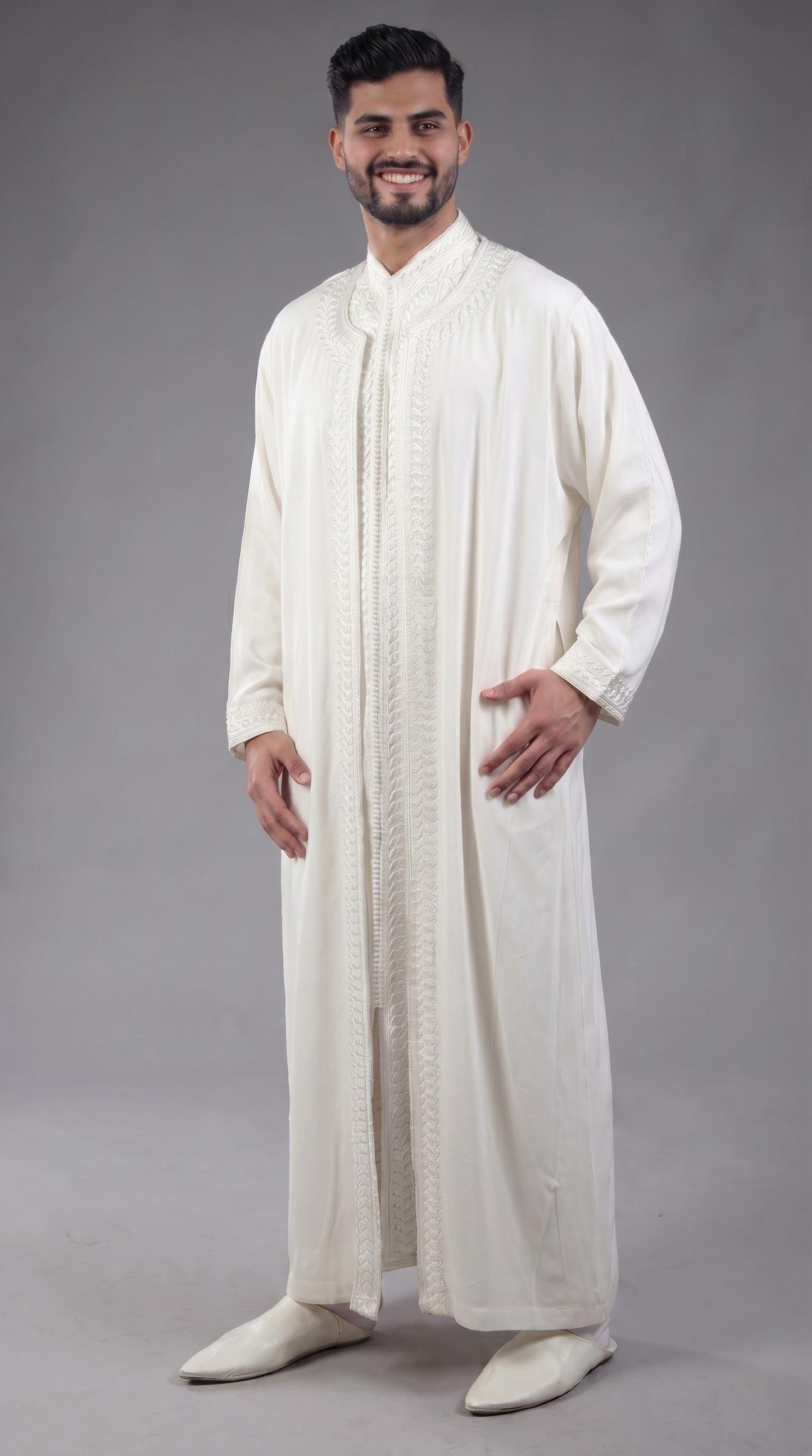 Moroccan Men's Jabador and Thobe Set